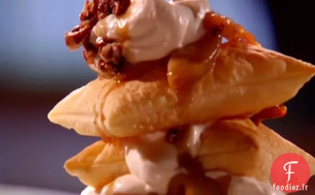 Pâte Feuilletée Aux Noix De Pécan Napoleons Aux Poires Caramélisées