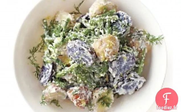 Salade De Pommes De Terre Aux Haricots Verts Et À La Ricotta