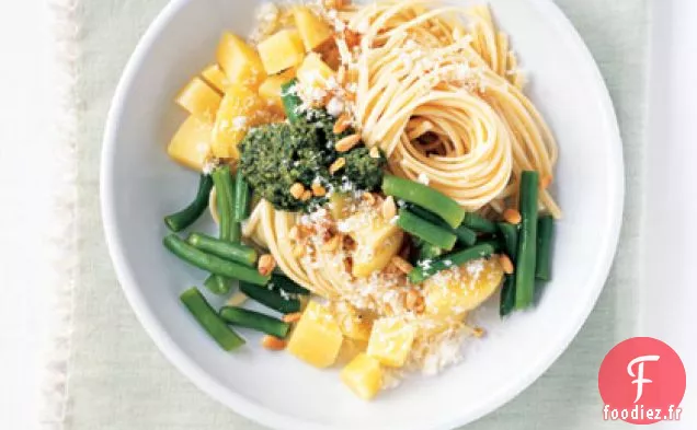 Pâtes au Pesto aux Haricots Verts et Pommes de Terre