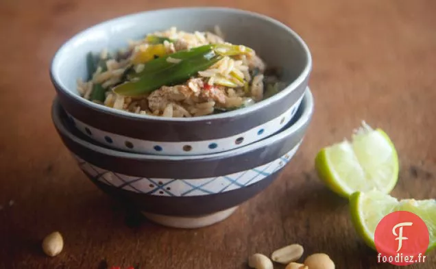 Sautés à la Citronnelle et au Gingembre Avec Haricots Verts et Tofu Mariné