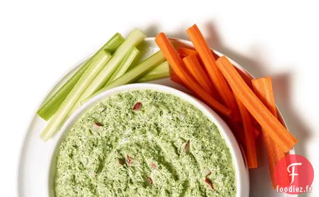 Trempette Froide aux Épinards et aux Radis