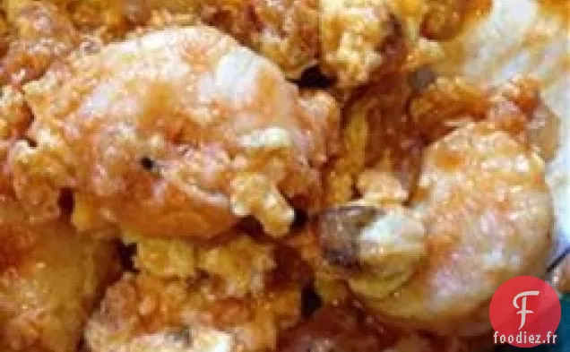 Œufs Brouillés et Crevettes