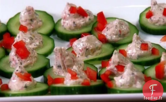 Médaillons de Concombre Épicé Méditerranéen