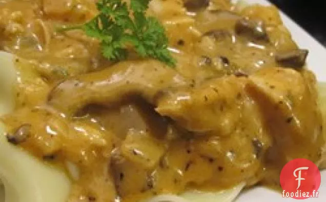 Sauce Aux Champignons de Poulet Crémeuse Facile