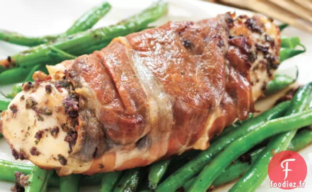 Poulet Enveloppé De Prosciutto Aux Haricots Verts