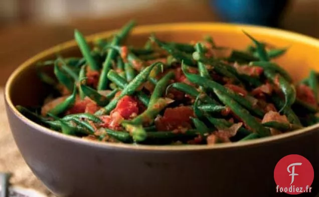 Haricots Verts aux Tomates Rôties et au Cumin