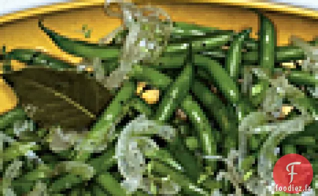 Haricots Verts avec Relish à l'Oignon Mariné