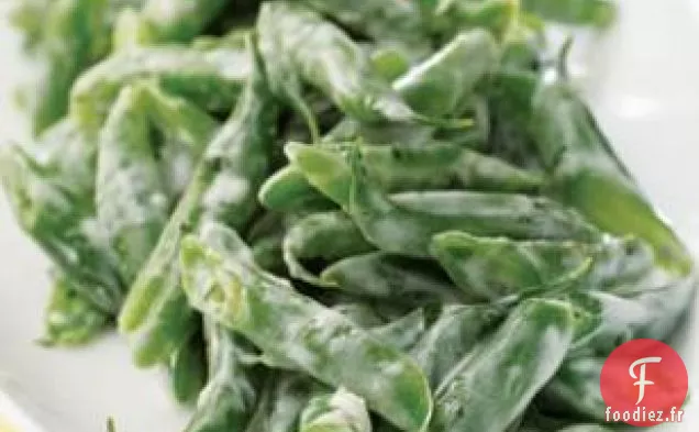 Haricots Verts Avec Vinaigrette Crémeuse À L'Ail