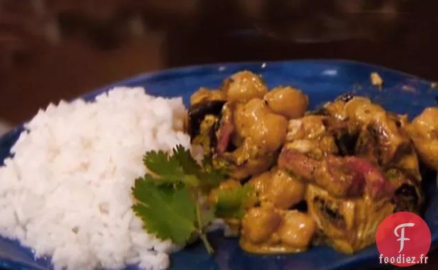 Curry de Poulet aux Pois Chiches
