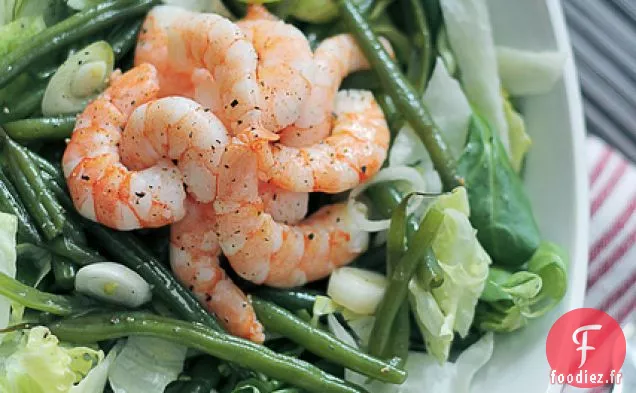 Crevettes, Haricots Verts Et Iceberg