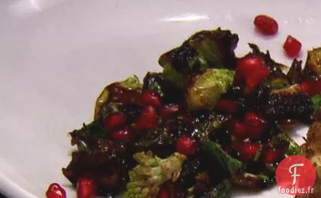 Choux de Bruxelles Frisés avec Romanesco rôti