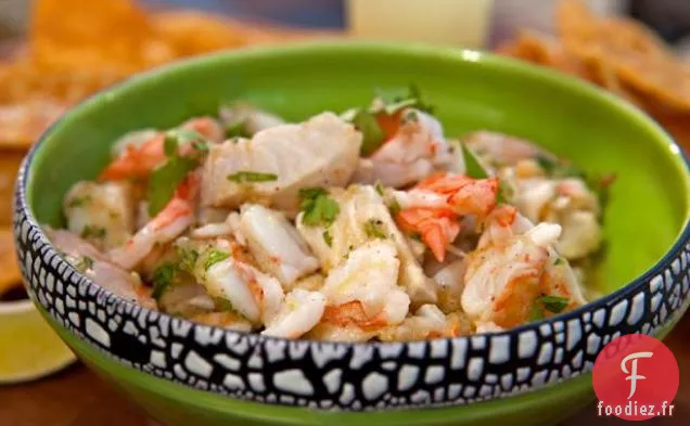 Ceviche de Crevettes et Mahi Mahi aux Agrumes