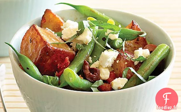 Salade de Pommes de Terre Rôties et Haricots Verts