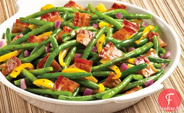 Bacon et Haricots Verts Balsamiques
