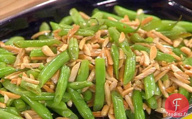 Haricots Verts Coupés Français aux Amandes et Oignons Frits