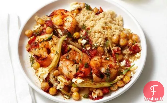 Crevettes Grecques et Couscous