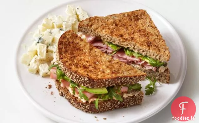 Sandwichs au Jambon et au Fromage de Chèvre