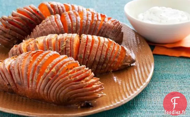 Patates Douces Hasselback