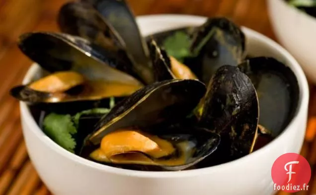 Moules au Curry Rouge Thaï