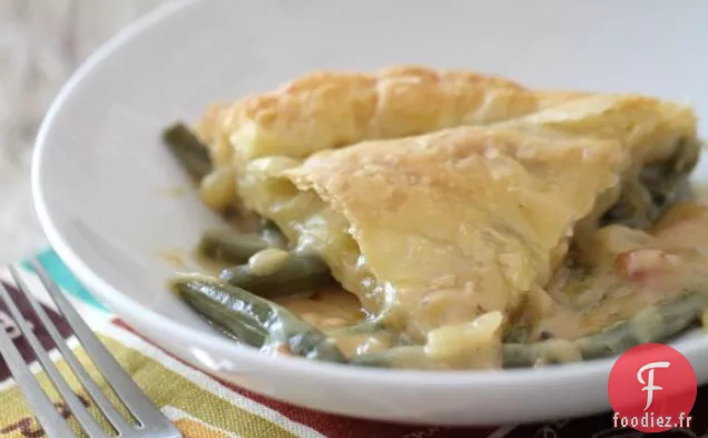 Tarte à la Casserole aux Haricots Verts au Bacon Et au Fromage