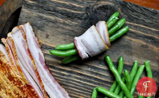 Paquets de Bacon aux Haricots Verts