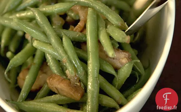 Haricots Verts et Châtaignes avec Vinaigrette aux Dattes