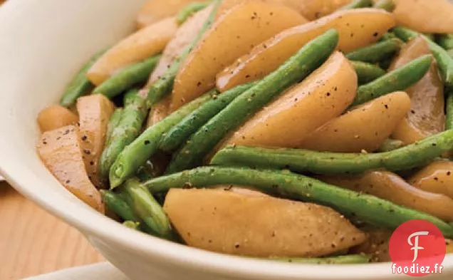 Haricots Verts et Poires Sautés