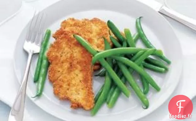Escalopes De Poulet Aux Haricots Verts Beurrés