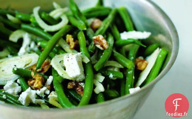 Salade de Haricots Verts aux Noix, Fenouil et Fromage de Chèvre