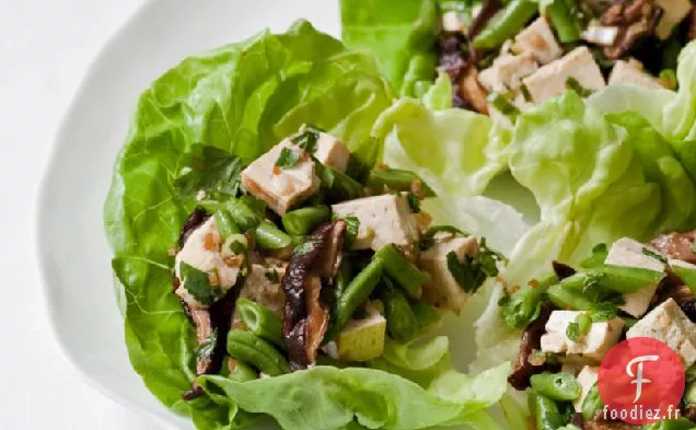 Salade de Tofu, Haricots Verts et Shiitake