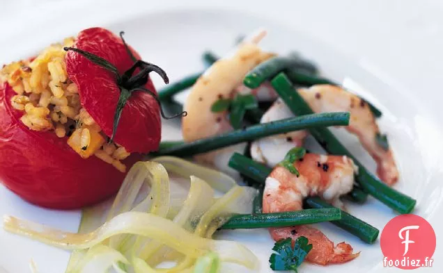 Salade de Crevettes et Haricots Verts à la Marjolaine
