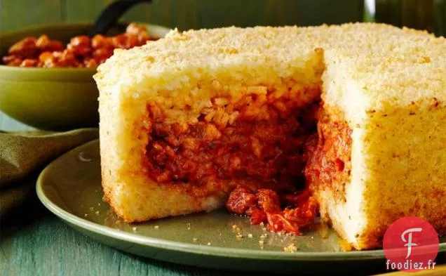 Timbale à la saucisse et au Riz