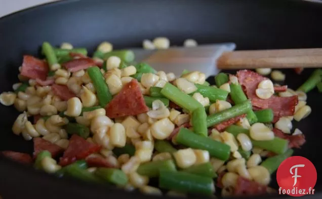 Soucoupe de Haricots Verts et Bacon