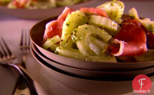 Salade de Fenouil au Prosciutto et Pesto de Pistache