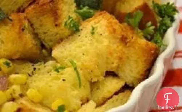 Farce de Maïs et de Challah à la Sauge frite