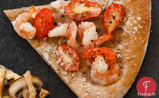 Pizza aux Crevettes et à l'Ail (Rendez-Vous instantané)
