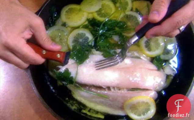 Plie Pochée à l'Huile