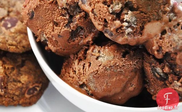 Crème Glacée à la Pâte à Biscuits au Chocolat Maison - Végétalienne et Sans Gluten