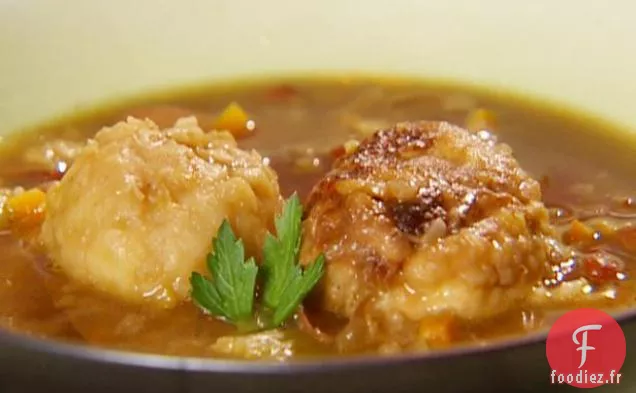 Soupe aux trois haricots avec Boulettes de Dinde et Boulettes de Moutarde de Dijon