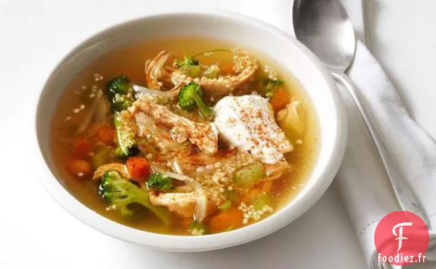 Soupe au Poulet et au Quinoa