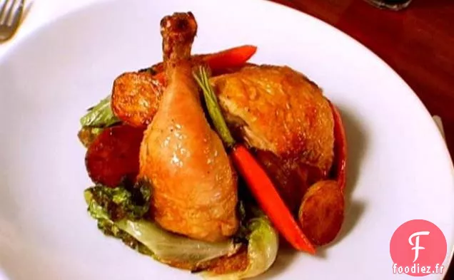 Poulet Rôti aux Pommes de Terre et Légumes