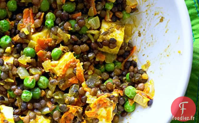 Lentilles au Curry au Paneer