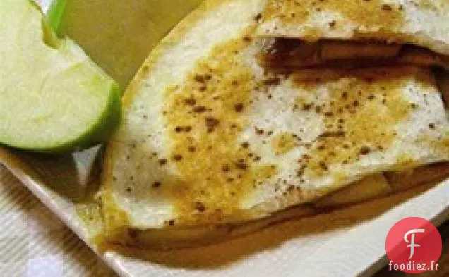 Quesadillas au Brie aux Pommes et à la Cannelle