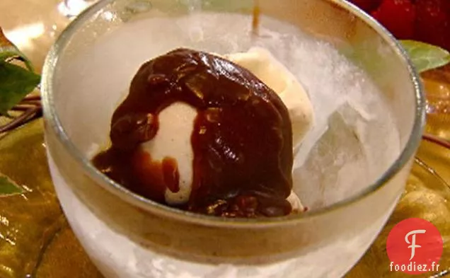 Sauce Balsamique-Caramel sur Glace Vanille