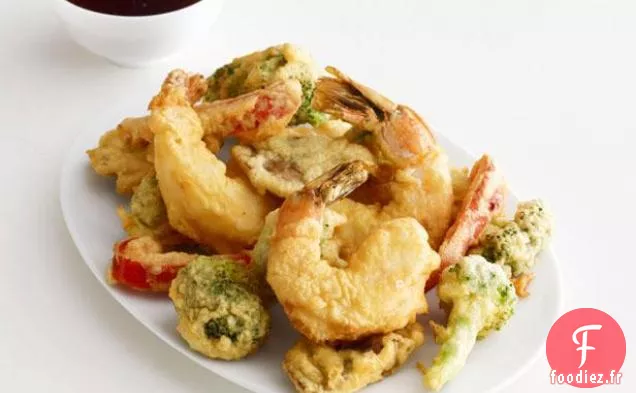 Tempura de Crevettes et Légumes