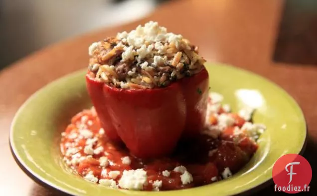 Poivrons Farcis à l'Agneau et au Riz