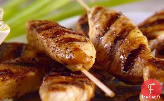 Brochettes de Poulet à la Sauce aux Arachides