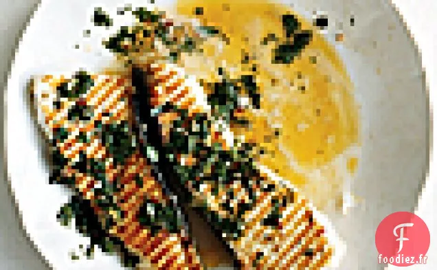 Flétan grillé avec Chimichurri