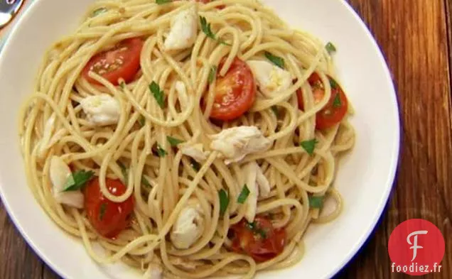 Spaghettis aux Tomates et au Crabe