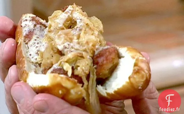 Escalope de Saucisse avec Choucroute Rapide